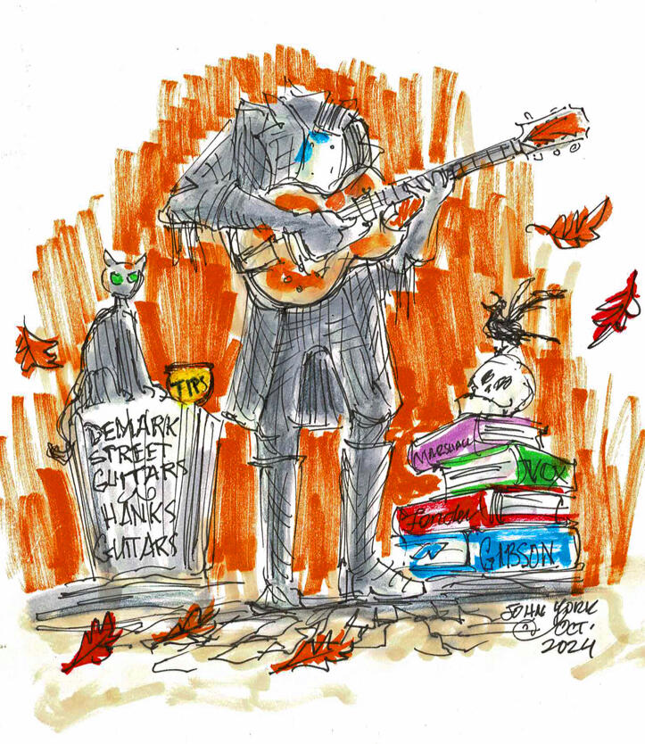 Headless Busking Horseman by John Randall York Halloween 2024