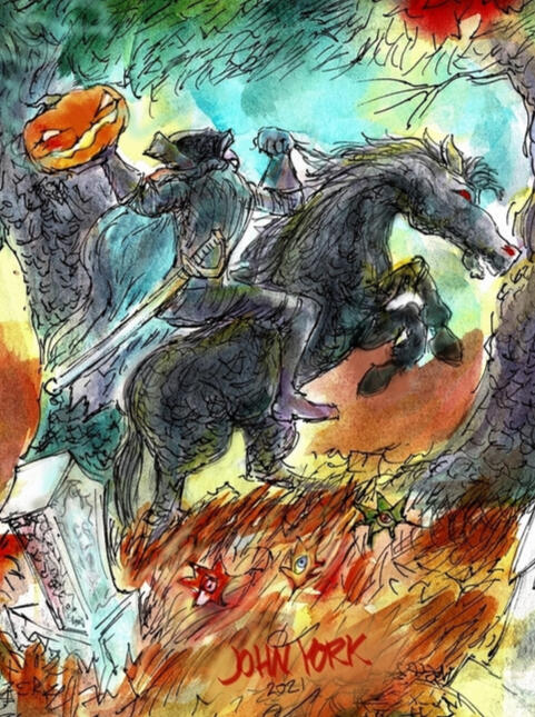 Halloween Headless Horseman, John Randall York